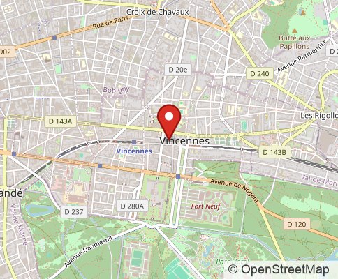 Map: 94300 Vincennes, France