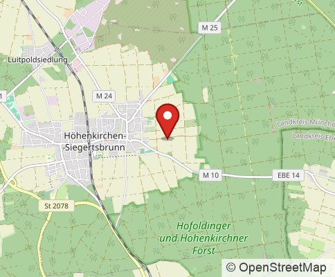 Map: 85635 Höhenkirchen-Siegertsbrunn, Germany