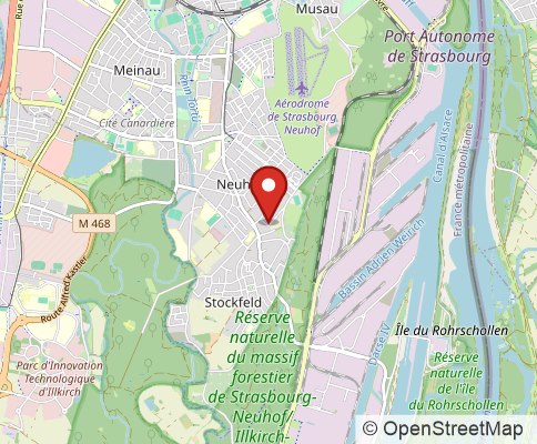 Map: 67100 STRASBOURG, France
