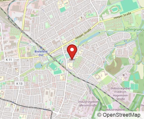 Map: 33607 Bielefeld, Germany