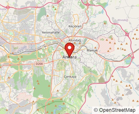 Map: Ankara, Turkey