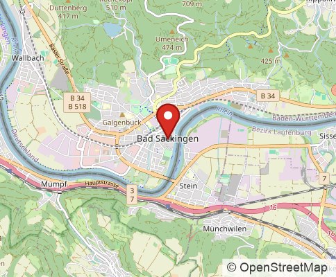 Map: Bad Säckingen, Germany