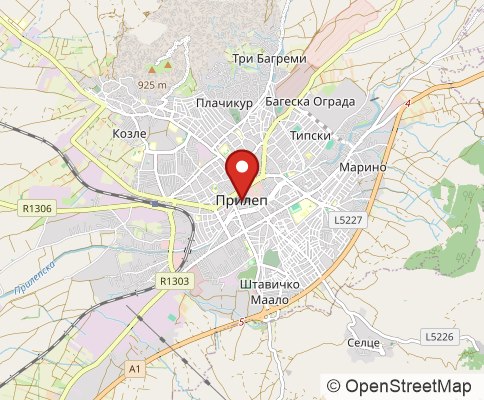 Map: Prilep, Macedonia