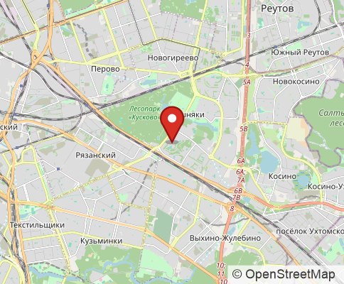 Map: 111395 Moscow, Russian Federation
