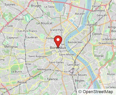 Map: Bordeaux, France
