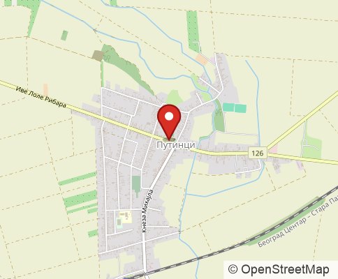 Map: 22404 Putinci, Serbia