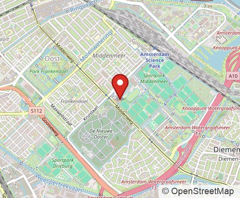 Map: 1098 VD Amsterdam, Netherlands