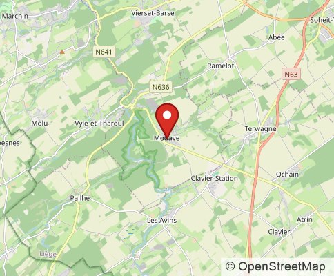 Map: Modave, Belgium