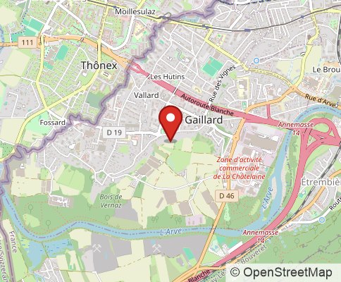 Map: 74240 Gaillard, France