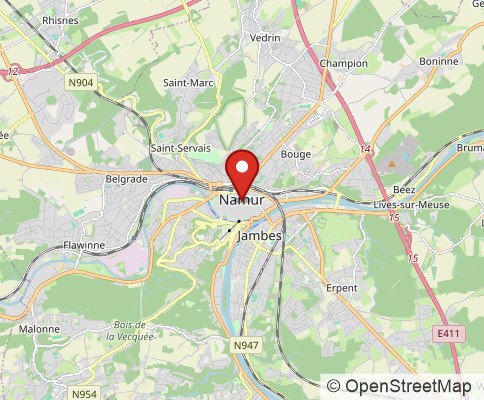 Map: Namur, Belgium