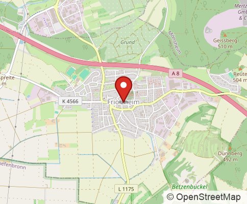 Map: Friolzheim, Germany