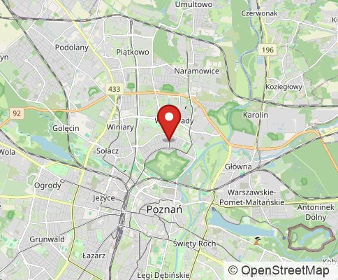 Map: 61-655, Poznan, Poland