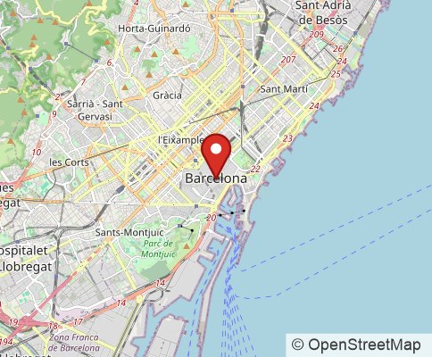 Map: Barcelona, Spain