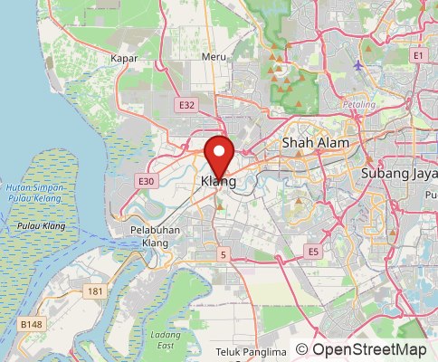 Map: Klang, Malaysia