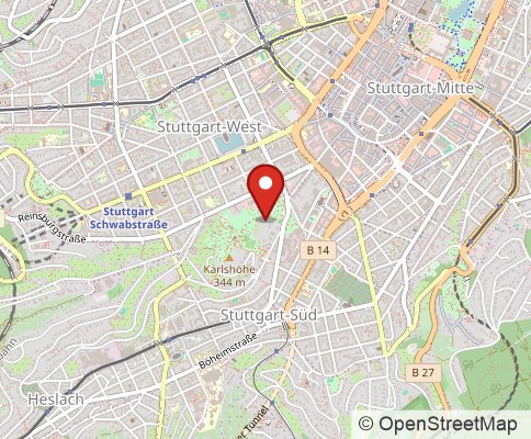 Map: 70178 STUTTGART, Germany