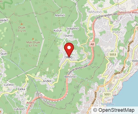 Map: 51211 Bregi, Matulji, Croatia