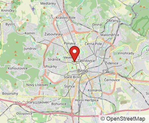 Map: 602 00 Brno, Czech Republic
