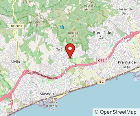 Map: 08329 Teià Barcelona, Spain