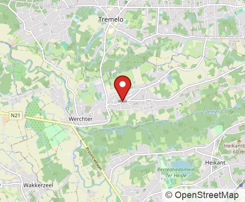 Map: 3118 Werchter, Belgium