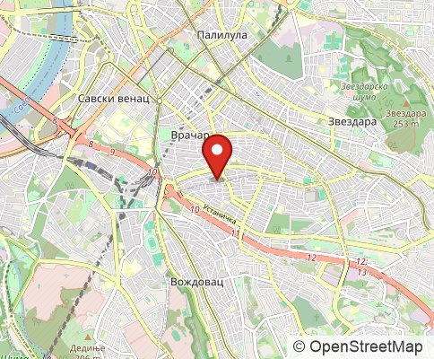 Map: 11000 Belgrade, Serbia