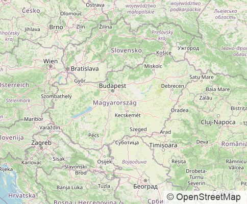 Map: H-6500 Baja, Hungary