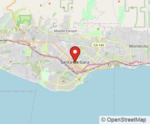 Map: Santa Barbara, CA 93101, United States