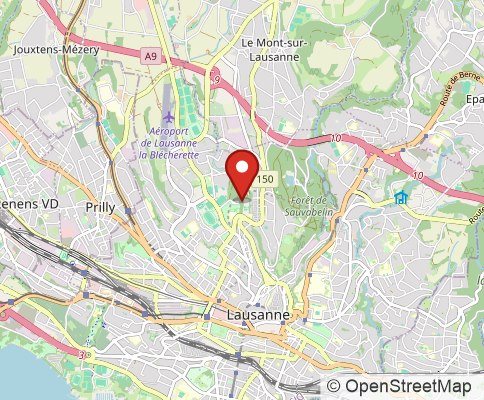 Map: 1018 Lausanne, Switzerland
