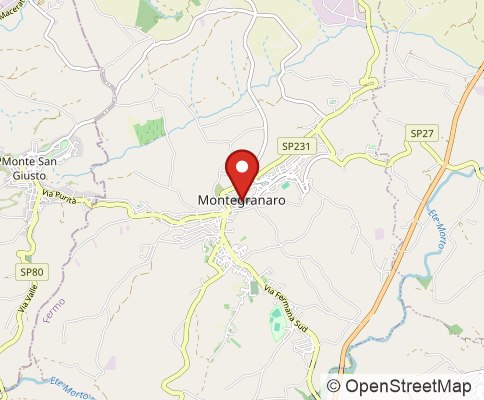 Map: 63014 Montegranaro, Italy