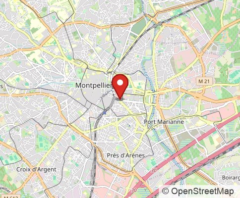 Map: 34000 Montpellier, France